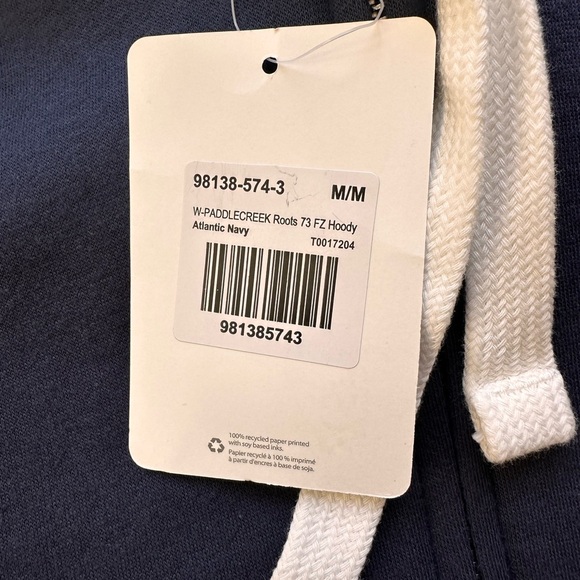 Roots Women's PADDLE-CREEK Roots 73 Full Zip Hoodie Navy Blue Size Small - Picture 14 of 16